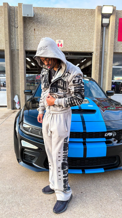 Gray StarZgallery Hoodie